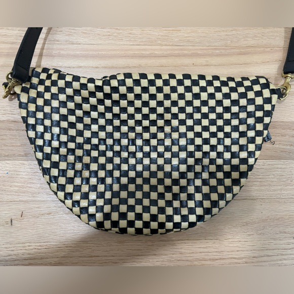 Clare V Checkered Black and Tan Crossbody Bag - Picture 6 of 11